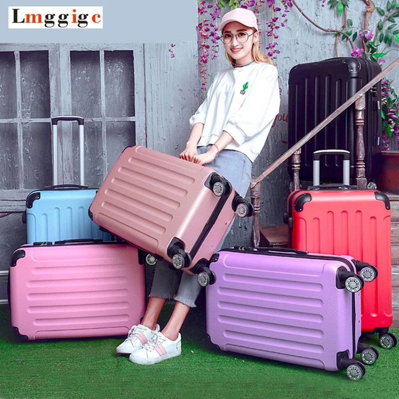 practical suitcase for family vacations -Luggage Bag, Suitcase With Brake Wheel,Travel Box With Rolling,Trolley Case,360 Degree Spinner