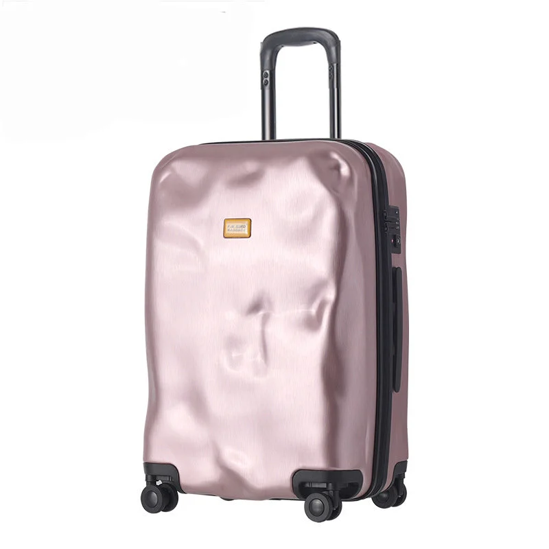 large suitcase for extended travel -Letrend Fashion Creative Rolling Luggage Spinner Suitcases Wheels Trolley Travel Bag 20 Inch Men