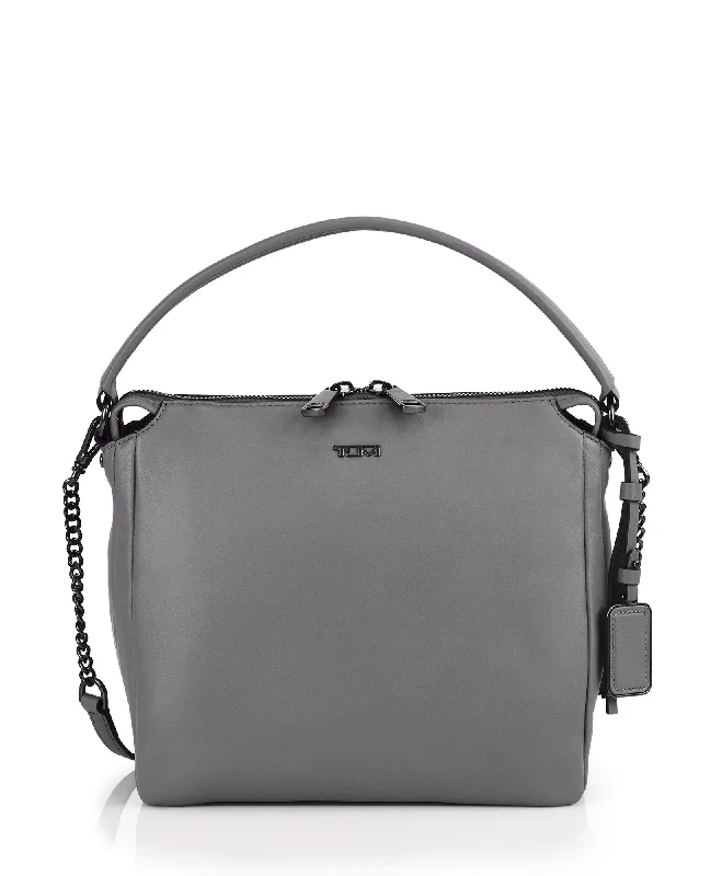 premium leather crossbody bag-premium leather crossbody bagVoyageur Belle Crossbody - Pearl Gray