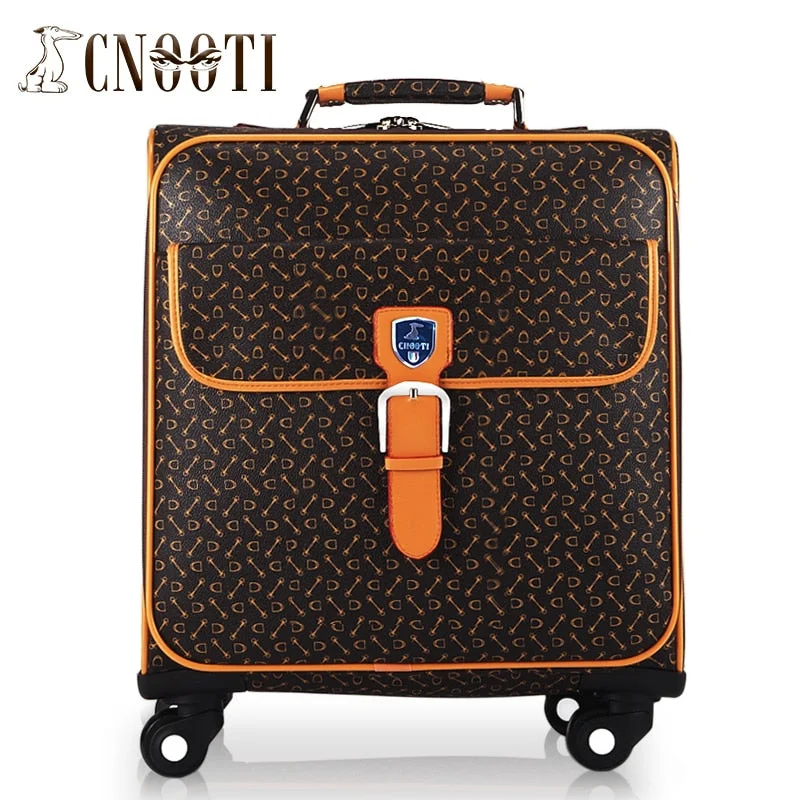 hard suitcase for extra safety -Business Casual Male Women'S Universal Wheels Trolley Luggage Bag Travel Bag Waterproof