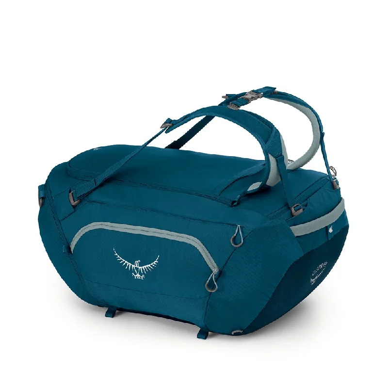 foldable duffel bags for compact storage -Osprey Packs Bigkit Duffel Bag, Ice Blue, One Size