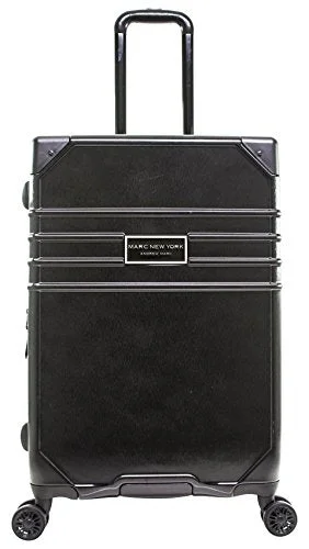 premium suitcase for elite travel -Marc New York Classic 24" Expandable Hardside Spinner, Black