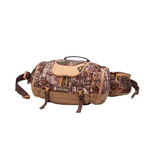 budget duffel bags for road trips -Browning Billy1000 Lumbar Pack, Rt Xtra Teak Desert Sage Camo, 1000Ci, Pack Of 1