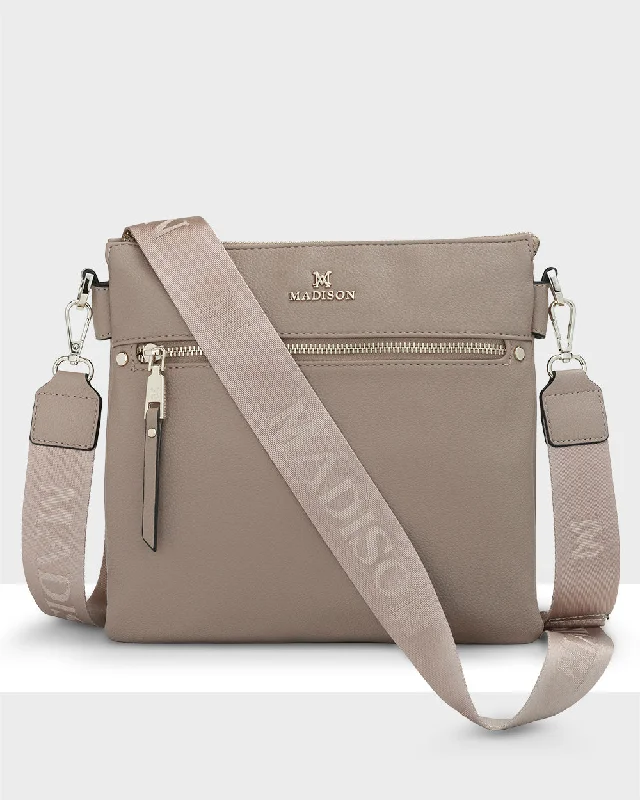 pink velvet crossbody bag-pink velvet crossbody bagRenee Zip Top 2 Compartment Crossbody Bag + Monogram Bag Strap