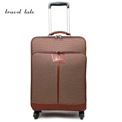 custom suitcase for special gifts -Travel Tale Style Restoring Ancient Ways 16/18/20/22/24 Inch Pu  Rolling Luggage Spinner Brand