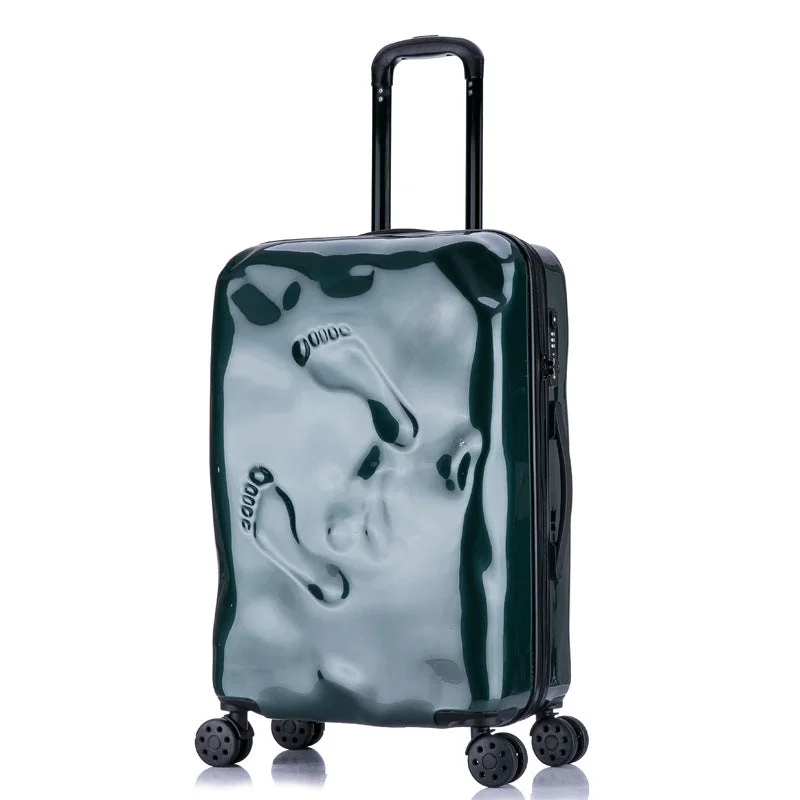 eco suitcase for green living -New Fashion Italian Originality Damage Rolling Luggage Women Trolley 20/24 Inch Boarding Box Pc Abs