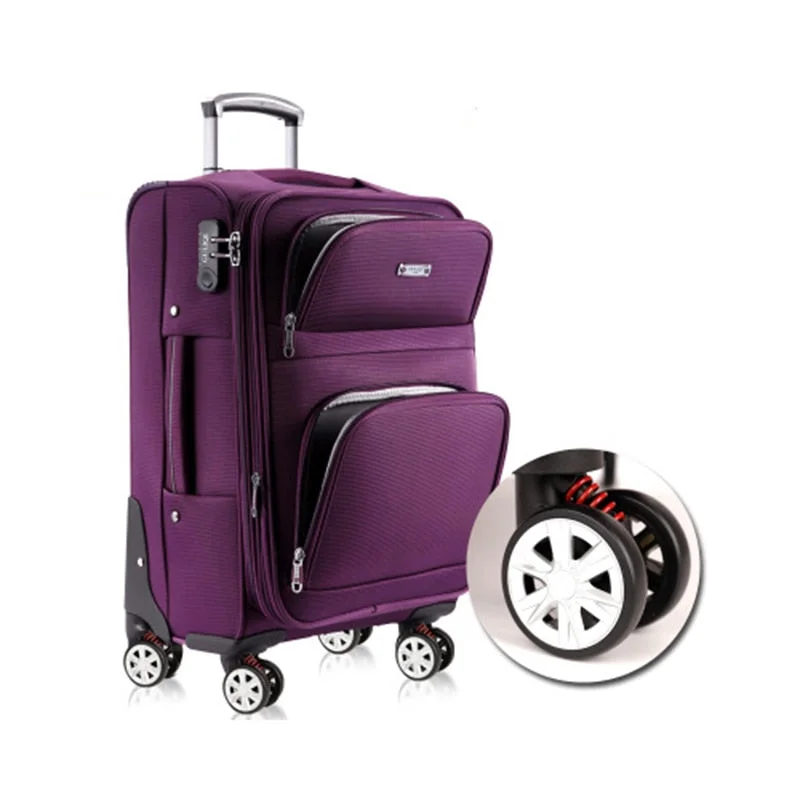 heavy suitcase for equipment -Oxford Rolling Luggage Business Suitcase Wheels Carry On Trolley,High Capacity Password Travel