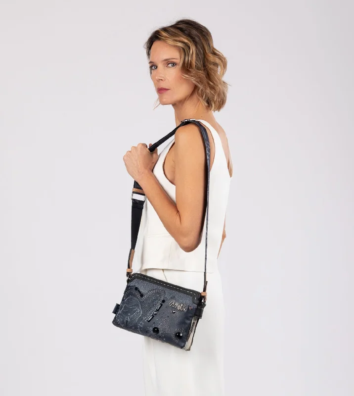 trendy suede crossbody bag-trendy suede crossbody bagStudio navy blue 2-compartment crossbody bag