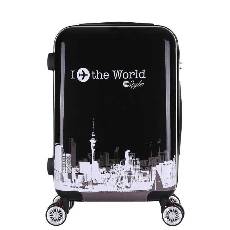 rugged suitcase for harsh travel -Mute Universal Wheel Lock Password Trip Case,Versatile Travel Luggage Bag,Convenient Fashion