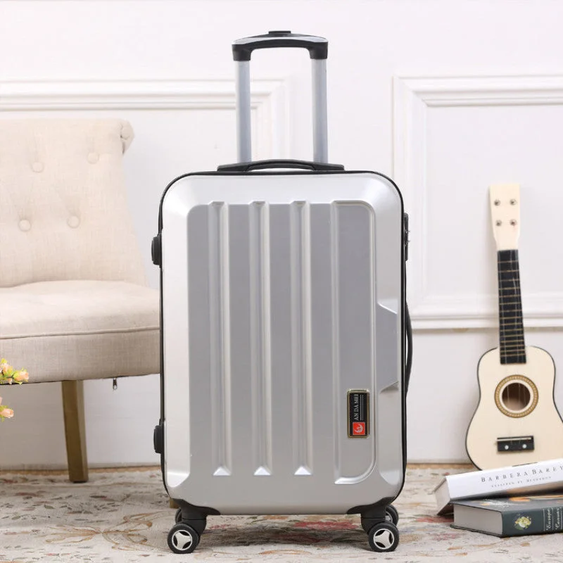 travel suitcase for vacations -Male An Femaled Models Trolley Case,Pc24 Inch Lever Luggage Suitcase,Universal Wheel Trolley