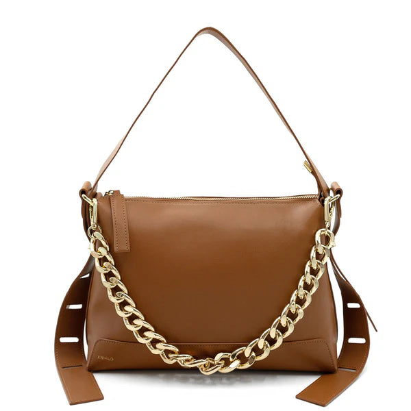 designer satin shoulder bag-X Nihilo Rhode Leather Shoulder Bag Tan