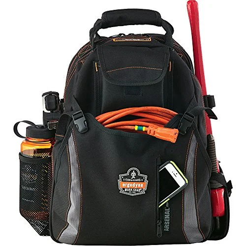 affordable backpack for families -Ergodyne 5843 Tool Backpack Dual Compartment (Black)