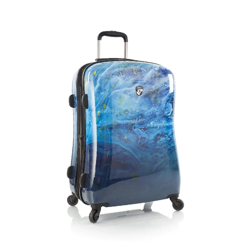 durable suitcase for long trips -Heys America Unisex Blue Agate 26" Spinner Multicolor One Size