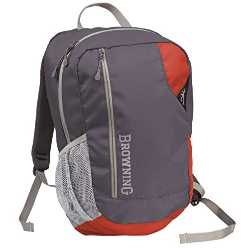 compact duffel bags for flights -Browning Day Pack (Grey/Sunset)