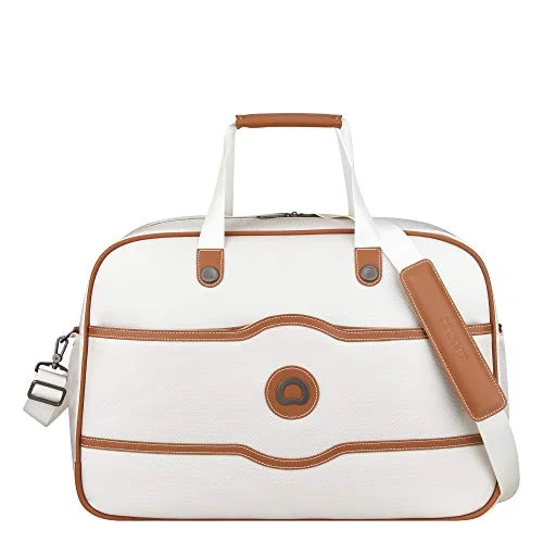 rolling duffel bags for big trips -Delsey Luggage Chatelet Soft Air Weekender Duffel, Angora One Size