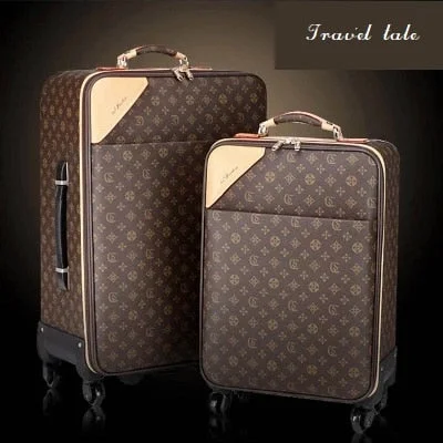 Travel Tale Classic High Quality 16/18/20/22/24 Inch Pvc Durable Rolling Luggage Spinner Brand