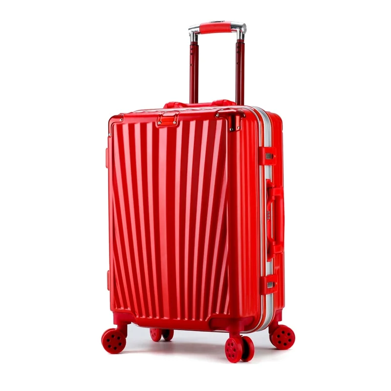 Abs+Pc Quality Trolley Casetravel Luggage,Fashion Boarding Trunk,Wheel Suitcase Dowry Box Bride