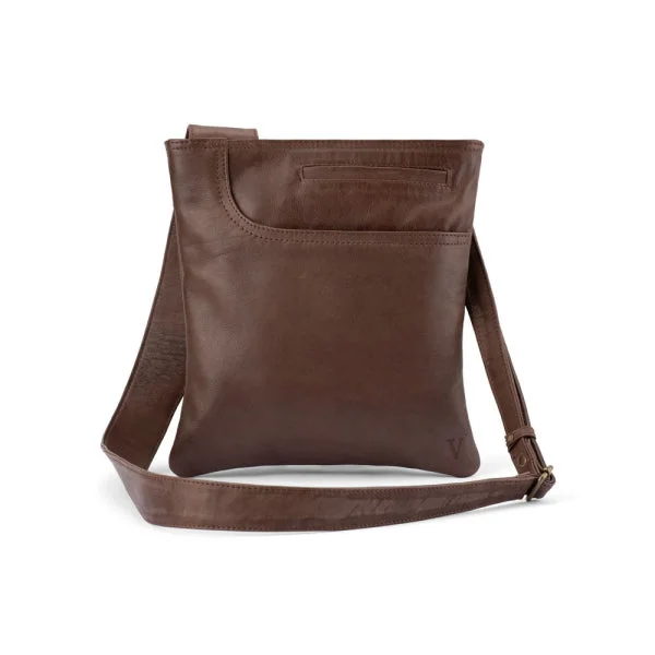 lightweight office crossbody bag-lightweight office crossbody bagVerona - VCB-02 Square Leather sling sidebag - Mocca