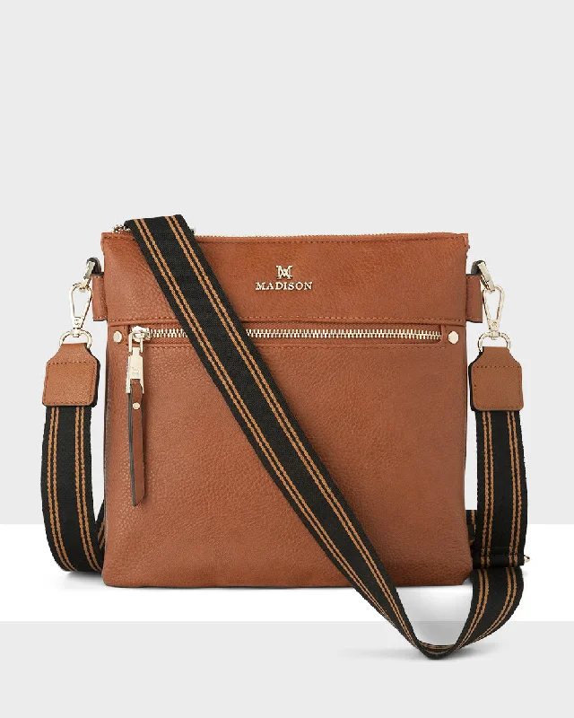 chic orange crossbody bag-chic orange crossbody bagRenee Zip Top 2 Compartment Crossbody Bag + Stripe Bag Strap