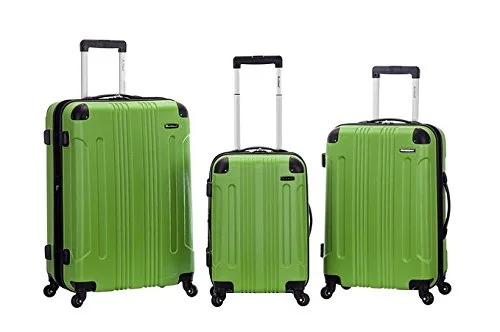 lightweight suitcase for light trips -Rockland F190-Green Upright Luggage44; 3 Pieces