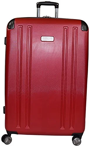 sleek suitcase for sophisticated travel -Kenneth Cole Reaction 8 Wheelin Expandable Luggage Spinner Suitcase 29" (Red)