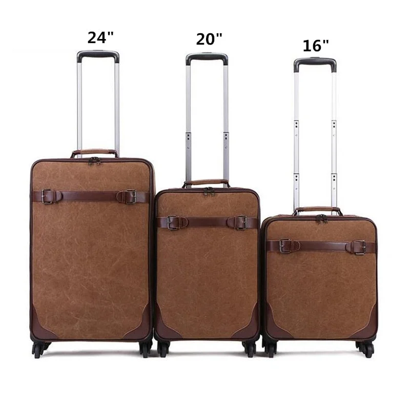 stylish suitcase for teens -Fashion Luggage Series 16/20/24 Inch Handbag+Rolling Luggage Spinner Brand Travel Suitcase