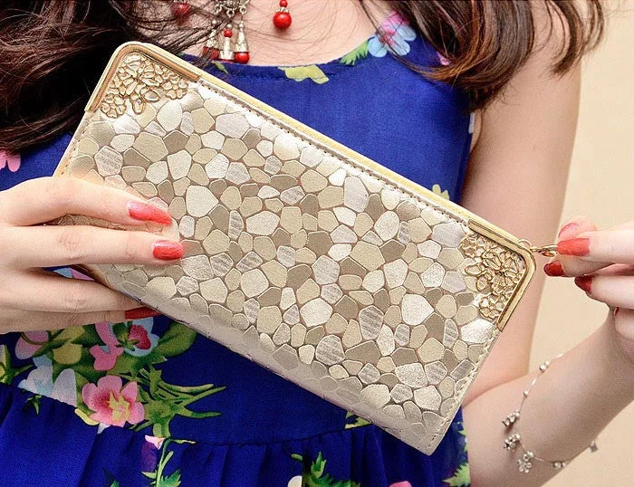 handmade leather purses & wallets-handmade leather purses & wallets2016 Fashion Women Retro National Wind Leather Wallet Double Pull Purse Long Women Purse Handbag