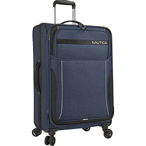 vintage suitcase for classic style -Nautica Naval Yard 24 Inch Expandable Spinner Suitcase