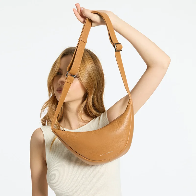 soft pink shoulder bag-Status Anxiety Glued To You Tan