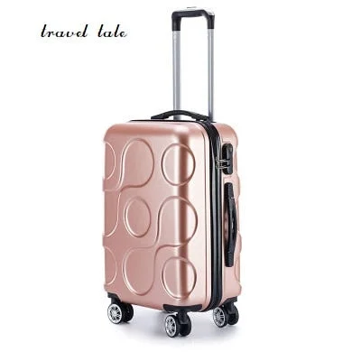 small suitcase for brief trips -Travel Tale 20/24/28 Inches Abs Rolling Luggage New Personality Fashion Customs Lock Spinner