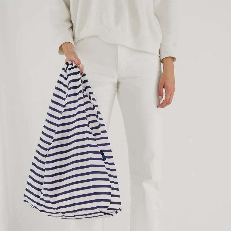 spacious party shoulder bag-Standard Baggu - Sailor Stripe