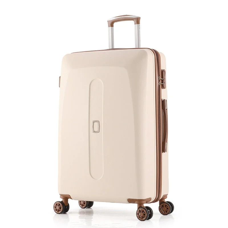 heavy-duty suitcase for equipment transport -Cabin Luggage 20 Inch 24 Inch Rolling Luggage Case Spinner Case Trolley Suitcase Women Travel