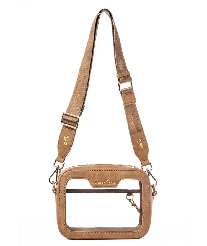 trendy leather crossbody bag-trendy leather crossbody bagBexley Clear Crossbody Bag - Almond