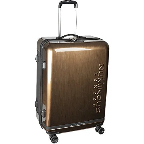 budget suitcase for cheap journeys -Numinous London Executive Smart 24" Hardside (Gold Brushed)