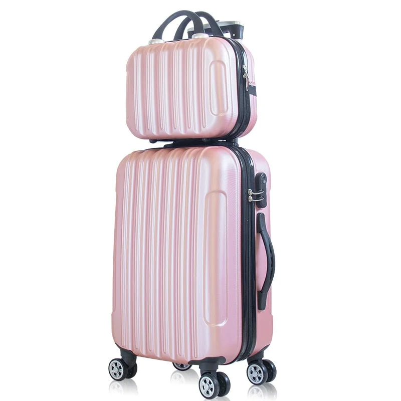 red suitcase for striking design -2-Piece Set Suitcase,20-Inch Trolley Luggage,Universal Wheel 24 Inch Trolley Case,26"Password