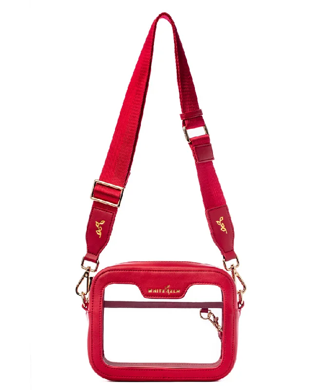 maroon suede crossbody bag-maroon suede crossbody bagBexley Clear Crossbody Bag - Red