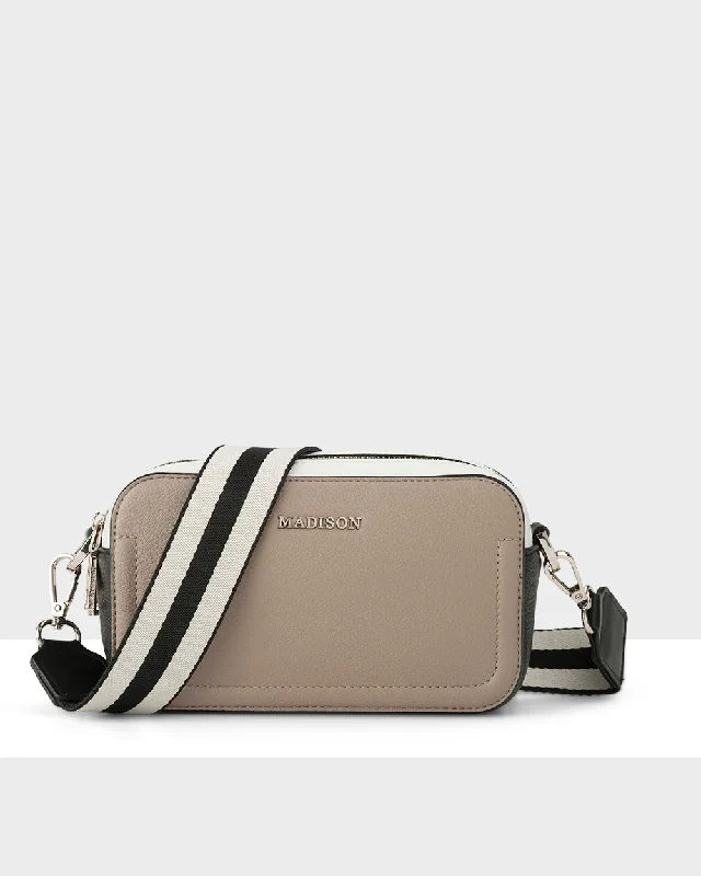 oversized beach crossbody bag-oversized beach crossbody bagMaddie Double Zip Camera Crossbody Bag + Stripe Bag Strap