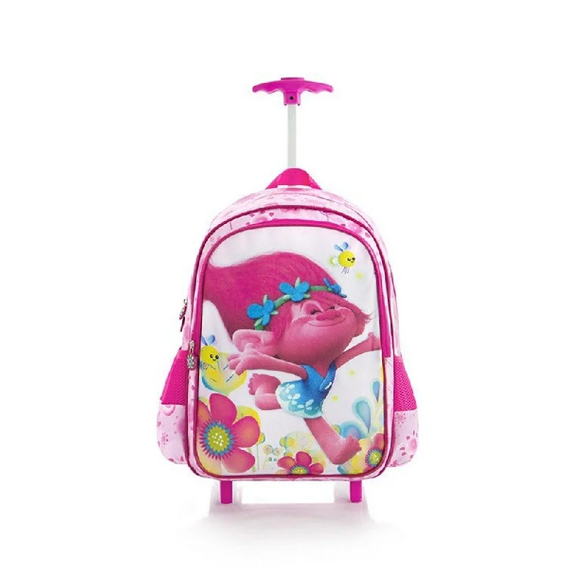 compact suitcase for tight spaces -Heys America Unisex DreamWorks Trolls Kids Travel Bag Pink One Size