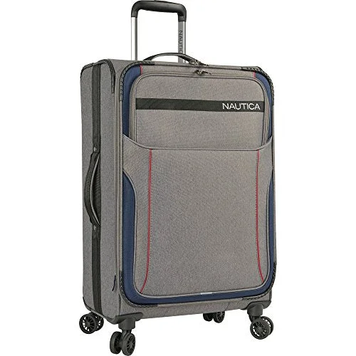 locking suitcase for secure travel -Nautica Naval Yard 28 Inch Expandable Spinner Suitcase