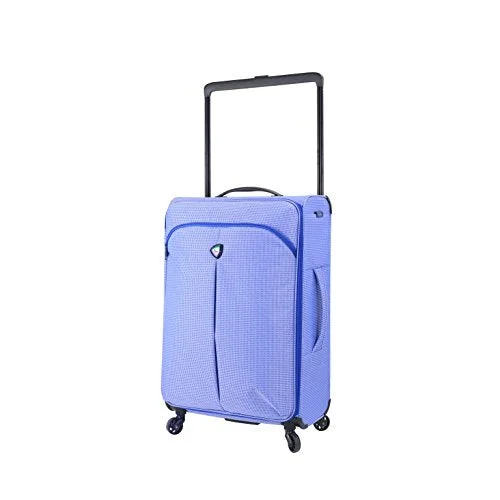 large suitcase for extended travel -Mia Toro M1128-24In-Blu Italy Kitelite Nimbo Hardside 24 Inch Spinner, Blue