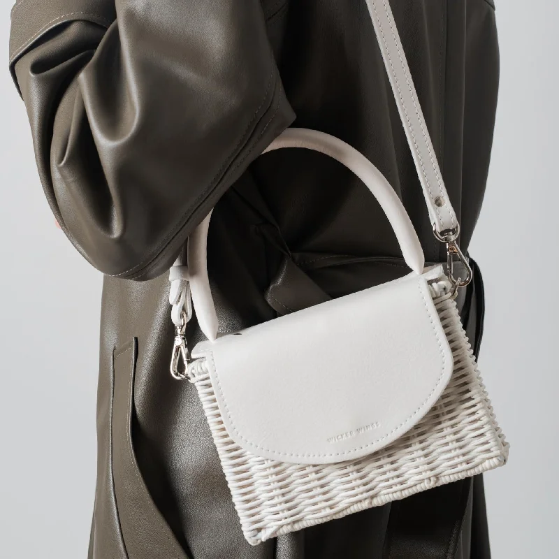 small office shoulder bag-White Babing