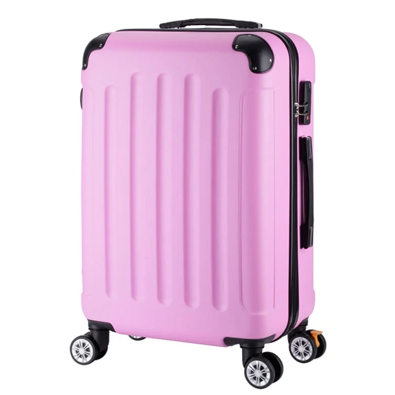 wheeled suitcase for long walks -Rolling Luggage Spinner Wheels 24 Inch Suitcase Trolley Men Abs+Pc Travel Bag Trunk Student