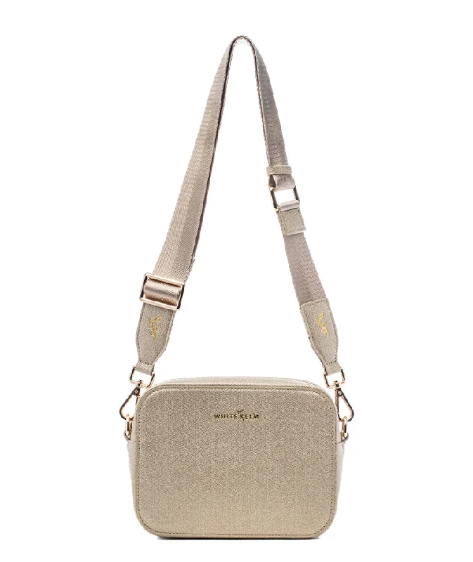 beige leather crossbody bag-beige leather crossbody bagBexley Crossbody Bag - Gold Sparkle