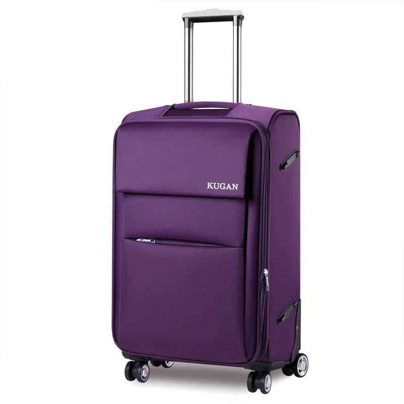 affordable suitcase for students -Cool Universal Wheels Trolley Luggage Oxford Fabric Box Travel Bag Luggage 18 20 22 24 26 28 Inches