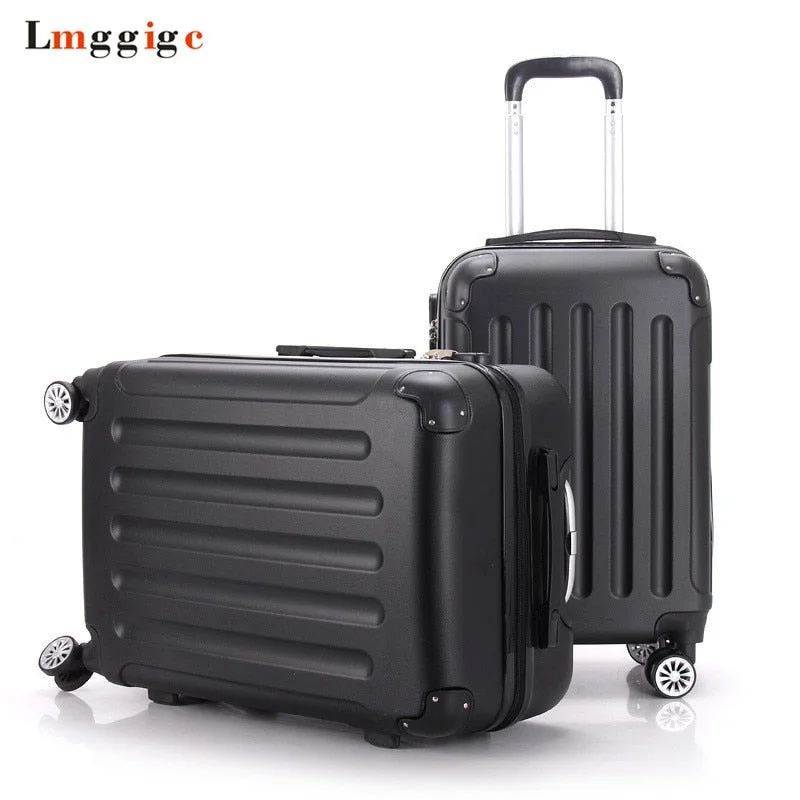 black suitcase for classic style -Spinner Rolling Luggage Bag,Suitcase With Wheel,Travel Box,Trolley Suitcase Case,Universal Wheel