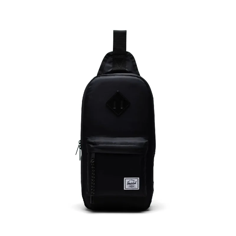 maroon satin shoulder bag-Herschel Heritage™ Shoulder Bag | Field Trip - Black