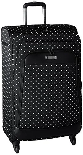 collapsible suitcase for home storage -Kenneth Cole Reaction Dot Matrix 28" Upright, Black