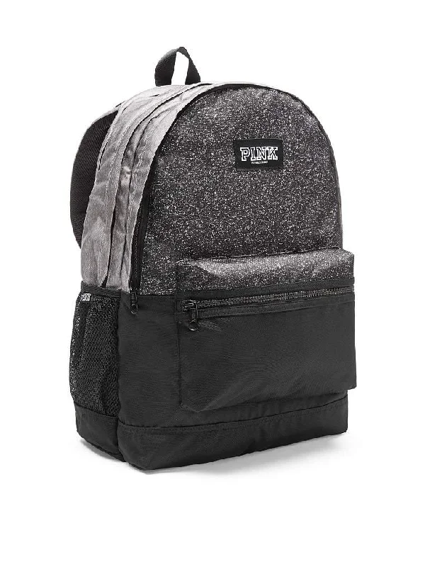 rolling backpack for long trips -Victoria's Secret PINK New Campus Backpack (Grey Marl)