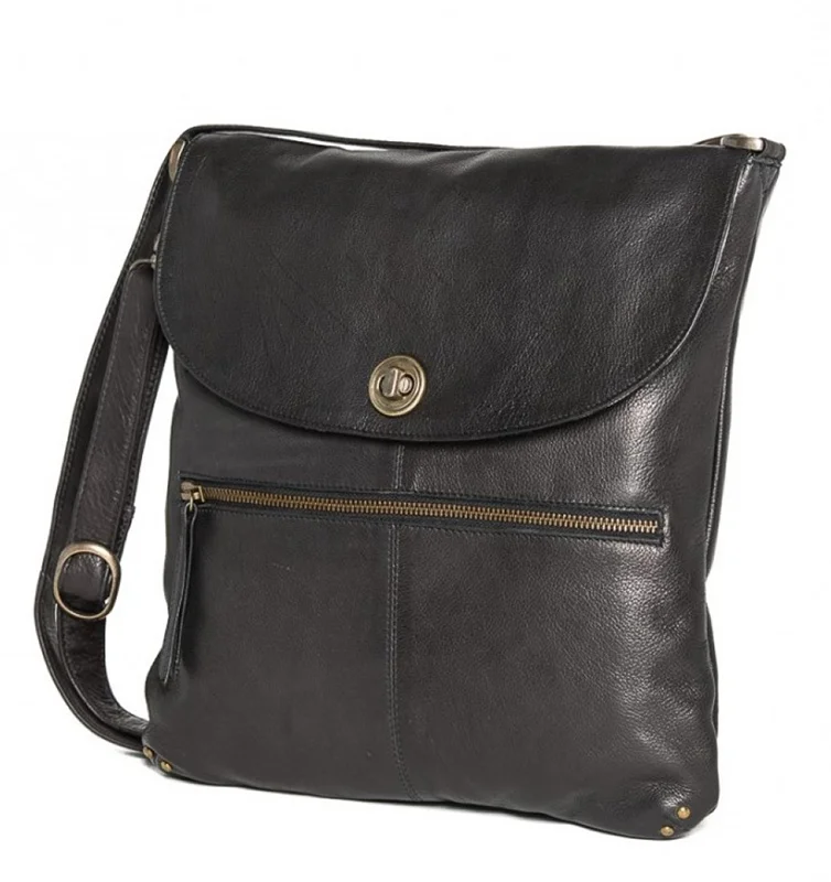 boho satin crossbody bag-boho satin crossbody bagOran - RH-8800 Tayla lock sling bag - Black