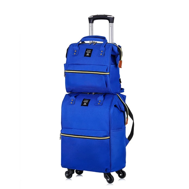 modern suitcase for urban trips -Oxford Cloth Luggage Case,Premium Nylon Suitcase,Fashion Trip Bag,Universal Wheel High Quality